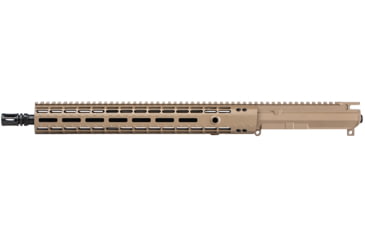Image of Aero Precision M4E1-E EM15 Complete Upper, 5.56 x 45, 16inch, HBAR, Mid Length, 1-7 Twist, 1/2 x 28 Thread, Cerakote, FDE, APAR600294M97