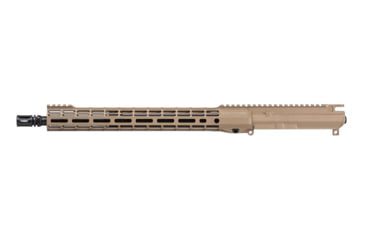Image of Aero Precision M4E1-T SM15 Complete Upper, 5.56 x 45, 16inch, HBAR, Mid Length, 1-7 Twist, 1/2 x 28 Thread, Cerakote,, FDE, APAR700115M97