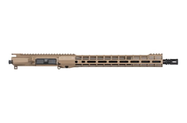 Image of Aero Precision M4E1-T SM15 Complete Upper, 5.56 x 45, 16inch, HBAR, Mid Length, 1-7 Twist, 1/2 x 28 Thread, Cerakote,, FDE, APAR700115M97