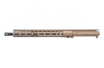 Image of Aero Precision M4E1 Threaded 5.56mm Complete Upper Receiver, 16in, Mid-Length Barrel, 1-7 Twist, A2 Flash Hider, ATLAS R-ONE Handguard, FDE Cerakote, APAR700715M7