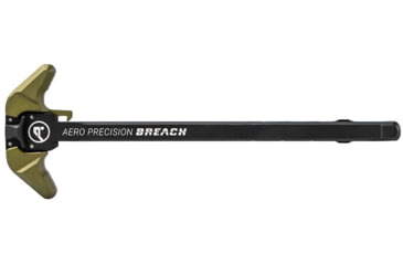Image of Aero Precision Breach Ambidextrous Charging Handle, AR-10/M5, .308 Winchester, Large Lever, Anodized Black/OD Green, APRA700331C