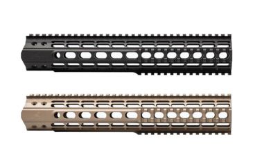Image of Aero Precision M5 Enhanced Quad Rail Handguard, Anodized Black, FDE Cerakote