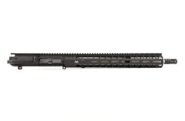 Image of Aero Precision M5E1 Complete Upper Reciever, .308, 16in Mid Barrell, 1-10 Twist, 5/8x24 Thread, Free-Float Handguard, Stainless Steel, Anodized, Black, APAR308554M23