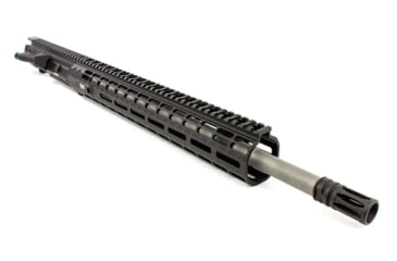 Image of Aero Precision M5E1 Complete Upper Reciever, .308, 18in Rifle Barrel, 1-10 Twist, 5/8x24 Thread, Free-Float Handguard, Stainless Steel, Anodized, Black, APAR308554M26