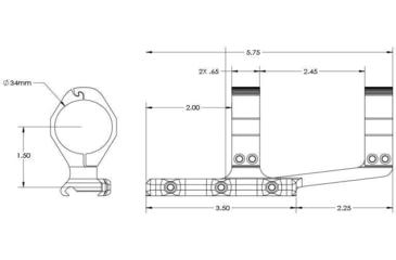 Image of Aero Precision Ultralight 34mm Scope Mount, SPR, FDE, APRA211312