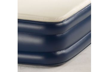 Image of Aerobed Airbed Memory Foam Air Mattress W/ 120V Built in AC Pump, Blue / White, Queen 2000015885