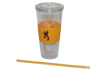 Image of AES Optics Browning 20oz Insulated Cup, with Straw, Black-Gold 98911