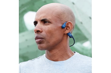 Image of Shokz Aeropex Headphones, Blue Eclipse, Standard, AS800BE