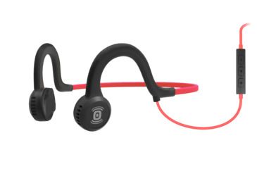 Image of Shokz Sportz Titanium With Mic, 12 Hours, 20Hz-20KHz, Microphone 49dB  3dB, Lava Red, Regular AS451LR