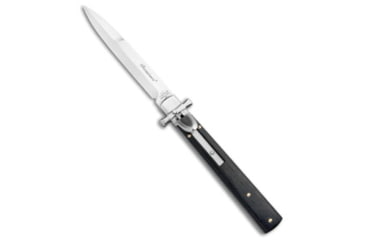 Image of Aga Campolin AGA Campolin 9&quot; Dominus Bayonet Leverlock Automatic Knife Ebony 4&quot; Satin, Wood, Stainless Steel, adult, BHQ-99910