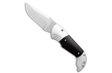 Image of Aga Campolin AGA Campolin Alex Bolster Release Automatic Knife Ebony 3.1" Satin, Black, 440B, adult, BHQ-230171