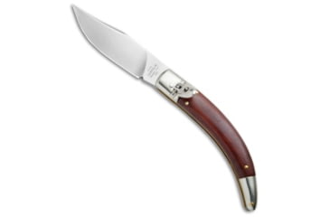 Image of A.G.A. Campolin Diana Automatic Folding Knife, 3.75in, Stainless Steel, Clip Point Blade, Cocobolo, Wood Handle, Wood/Steel, 8.50 inch, BHQ-72129
