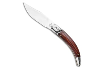 Image of A.G.A. Campolin Diana Automatic Folding Knife, 3.75in, Stainless Steel, Clip Point Blade, Wood, Wood Handle, Wood/Steel, 8.50 inch, BHQ-120336