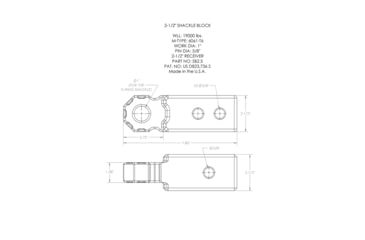 Image of Agency 6 2.5in Shackle Block Assembly