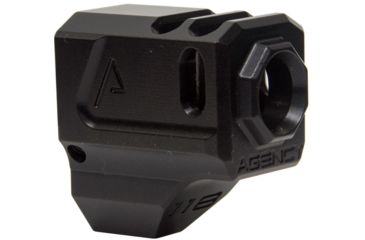 Image of Agency Arms 118 Dual Port Smith &amp; Wesson M&amp;P9 1.0 Barrel Compensators, Black, 118-M1-BLK