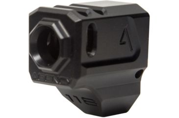Image of Agency Arms 118 Dual Port Smith &amp; Wesson M&amp;P9 1.0 Barrel Compensators, Black, 118-M1-BLK