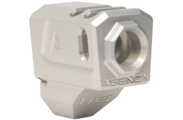 Image of Agency Arms 118 Dual Port Smith &amp; Wesson M&amp;P9 1.0 Barrel Compensators, Gray, 118-M1-GRY
