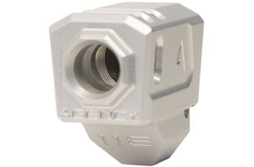 Image of Agency Arms 118 Dual Port Smith &amp; Wesson M&amp;P9 1.0 Barrel Compensators, Gray, 118-M1-GRY