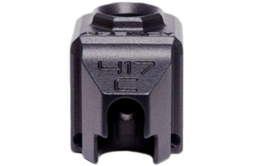 Image of Agency Arms 417 Single Port Barrel Compensators, Glock 43, Black, 417S-G43-BLK