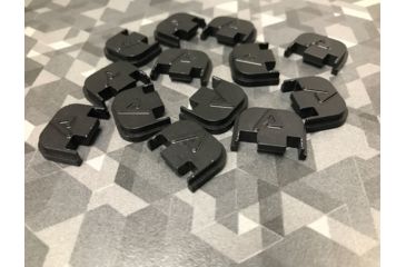 Image of Agency Arms A - Embossed Slide Cover Back Plate, Glock Double Stack Models, Black BP-BLK-BLK