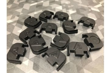 Image of USED Agency Arms A - Embossed Slide Cover Back Plate, Glock Double Stack Models, Black, BP-BLK-BLK, EDEMO1, Condition Fair, Other