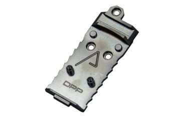 Image of Agency Arms Radiused DPP Red Dot Sight Mount Plate for Glock, Iron Forward, AOS Plates, Black, G-AOS-DPPDTF-R
