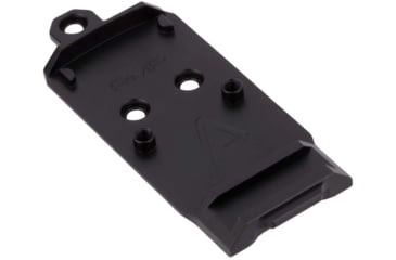 Image of Agency Arms Chamfered RMR Standard Red Dot Sight Mount w/Flared Base Plate for Glock, AOS Plates, Black, G-AOS-RMR2-C