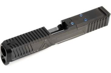 Image of Agency Arms Gavel Stripped Precut Glock 19 Pistol Slide, Gen 5 Compatible, Black, G19G5-G-SL