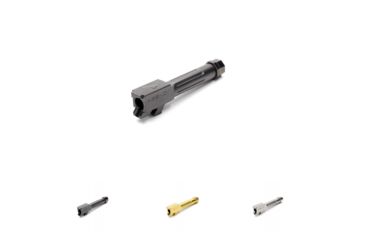 Image of Agency Arms Glock 26 Mid Line Match Grade Drop-In Threaded/Fluted Barrel, Black, DLC, Gold, Stainless Steel