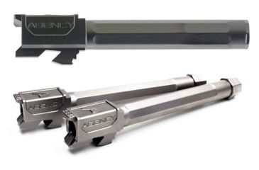 Image of Agency Arms Glock 34 Premier Line Match Grade Drop-In Fluted Barrel, Black, DLC, Gold, Stainless Steel