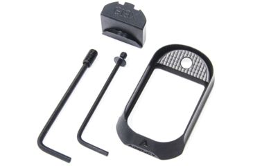 Image of Agency Arms No Strap Compatible Glock 19X Magwells, Black, MW-G19X-NBS-B