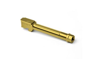 Image of Agency Arms Mid Line Compatible Barrel, Threaded/Fluted, Glock 17, TiN Gold, MLG17T/FTiN