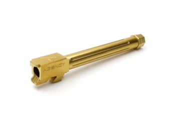 Image of Agency Arms Mid Line Match Grade Drop-In Barrel, Threaded/Fluted, Glock 34, Gold, Titanium Nitride MLG34T/FTiN