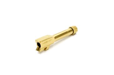 Image of Agency Arms Mid Line Match Grade Drop-In Barrel, Threaded/Fluted, Glock 43, Gold, Titanium Nitride MLG43T/FTiN