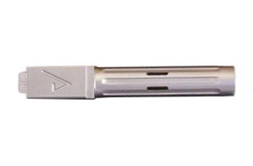Image of Agency Arms Premier Line Compatible Non-Threaded Glock 19 Pistol Barrels, Fluted Flush Cut, Silver, PLG19FCSS