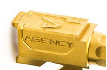 Image of Agency Arms Premier Line Compatible Non-Threaded Pistol Barrels, Smith &amp; Wesson M&amp;P9, 4.25in, Gold, PLMPFTiN
