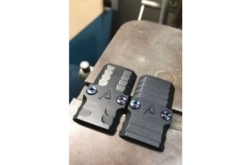 Image of Agency Arms RMR Battle Plate - Bonesaw, Glock Standard Frame, Black BP-BS-ST-B