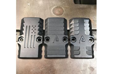 Image of Agency Arms RMR Battle Plate - Bonesaw, Glock Standard Frame, Black BP-BS-ST-B