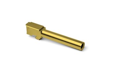Image of Agency Arms Standard Line Match Grade Drop-In Barrel, Non-Threaded, Glock 17, Gold, Titanium Nitride SLG17NTTiN