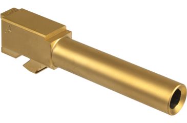 Image of Agency Arms Standard Line Match Grade Drop-In Barrel, Non-Threaded, Glock 19, TiN Gold, SLG19NTTiN