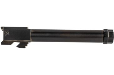 Image of Agency Arms Syndicate Drop-In Match Grade Barrel, Threaded, Glock 17 Gen1-4, 1-10 Twist, 1/2x28, Thread Protector, DLC, Black, SYN17TDLC
