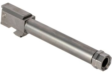 Image of Agency Arms Syndicate Drop-In Match Grade Barrel, Threaded, Glock 17 Gen1-4, 1-10 Twist, 1/2x28, Thread Protector, Stainless Steel, Silver, SYN17TSS