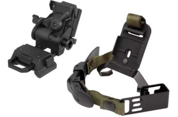 Image of AGM Global Vision Dovetail Helmet Mount for MICH and PASGT Helmets, compatible with NVG40/50 and StingIR, Black, 6103HS51CM