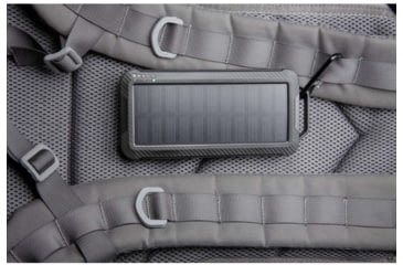 Image of AGM Global Vision Universal Power Bank w/ Solar Panel, 10,000 mAh, Black, 6308EPB1