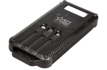Image of AGM Global Vision Universal Power Bank w/ Solar Panel, 10,000 mAh, Black, 6308EPB1