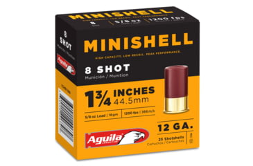 Image of Aguila Ammunition Minishell 12 Gauge 5/8 oz 1 3/4in Centerfire Shotgun Ammo, 25 Rounds, 1CHB1388