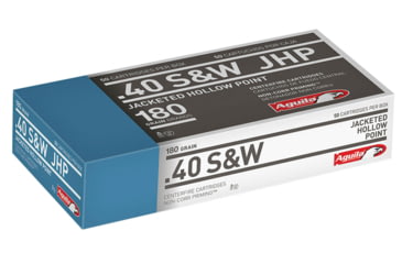 Image of Aguila 1E402115 Pistol 40 S&amp;W 180 Gr Jacketed Hollow Point JHP 50 Bx/ 10 Cs