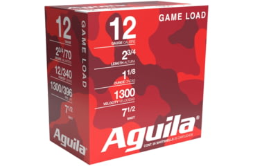 Image of Aguila Ammunition 12GA 2 3/4in 00 Buck Brass Case Shotgun Ammo, 25RD BX, AGUI1CHB1320