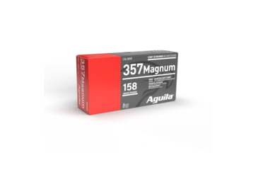 Image of Aguila Ammunition .357 MAG 158 Grain Semi Jacketed Soft Point, Brass Case, Pistol Ammo, 1000 Round