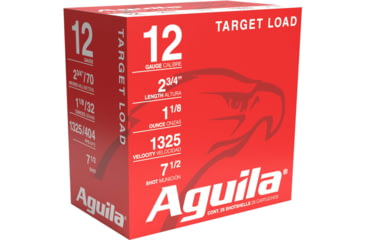 Image of Aguila Ammunition Competition 12 Gauge 1 1/8 oz 2 3/4in 7.5 Size, Centerfire Shotgun Ammo, 25 Rounds, 1CHB1246